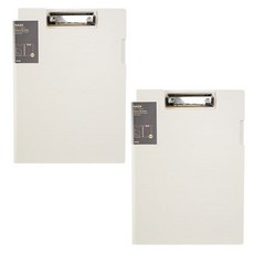 辦公用A4文件夾板, 白色的, 2個