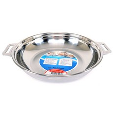 Keukdong Stainless Steel 電磁爐適用3層不鏽鋼淺湯鍋, 26cm, 單色