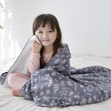 아띠블랑 코튼 극세사 더블블랭킷, 차콜도치