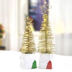 Happy Village 金色樹木 2種組, 混色, 1套