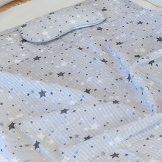 화모 뽀송뽀송 리플 앤 매쉬 여름 낮잠이불세트 L, 별빛꿈