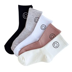 JUNIDAY 笑臉圖案襪子 5雙組