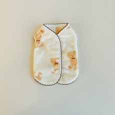 Coco studio 狗狗 Alubebe 褶邊睡眠背心, 1個, Ivory