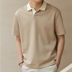 PEONIST 男士休閒翻領短袖T恤