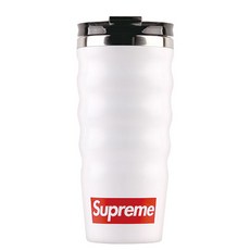 波浪造型保溫瓶, 白色, 450ml