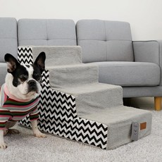 紅小狗 環保 Bomby 寵物階梯, 灰色, 1個