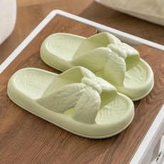 소니오 리본 경량 실내화, 02 그린, 1개