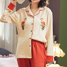 Estella紅鶴孕婦睡衣上下套裝 PJM409