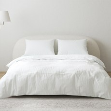 韓國 amante Super Cotton 60支高密度棉質絎縫被套, 白色