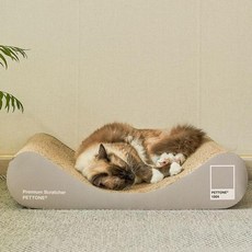 Pettone 貓咪大尺寸沙發貓抓板, 淺灰色, 1個