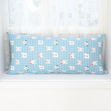 이코니하우스 체크애니멀 등쿠션, 블루