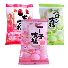 久保田糯米糕套組 草莓味+桃味+蜜瓜味, 384g, 1組