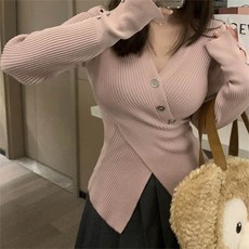 Awesomeful 女款伊頓交叉針織衫