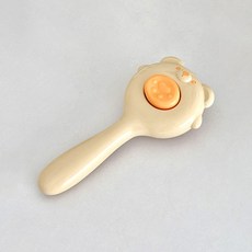 파스텔펫 반려동물 곰돌이 원터치 브러쉬 FREE, 옐로우, 1개