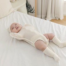 LitenKulor 新生兒用 Supima 蝴蝶睡 蝶翼包巾 M