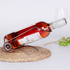 allincell 摩登居家紅酒架 21 x 10 x 12.5 cm, 1個, 古銅色