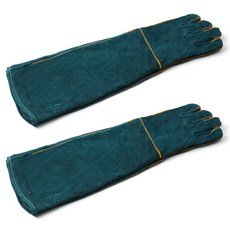 DING DONG PET 寵物牛皮訓練手套 2入, 單一顏色, 1套