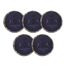 東大門鈕扣王 齒輪結合鈕扣 21mm, 5個, 海軍藍黑Ni