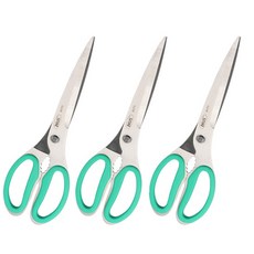 ZEUS Kitchenware 一體式剪刀, 綠色, 3個