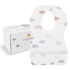 TALLSTOY 孩童一次性防水圍兜, 白色, 1入, 50入