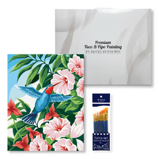 투코비 DIY 명화그리기 프리미엄 세트 세로형 40 x 50 cm, 무궁화 종달새 P5456, 1개