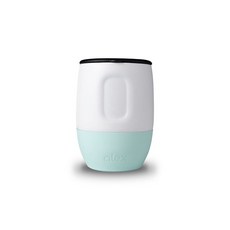 alex 質感保溫瓶+矽膠水瓶防滑套, 白色+藍綠色（不倒翁），藍綠色（袖子）, 1入