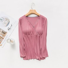 羅紋長袖哺乳內衣