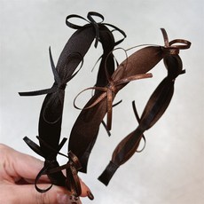 VIVIMUA 暖色系芭蕾風蝴蝶結髮帶 2件組 2cm HR943