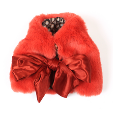 도그맘 반려동물 Fur 리본조끼, 오렌지, 1개