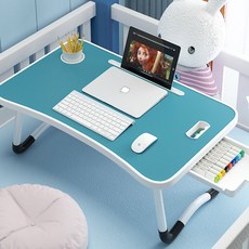 커몽커몽 접이식 베드 폴딩 좌식 테이블, 블루