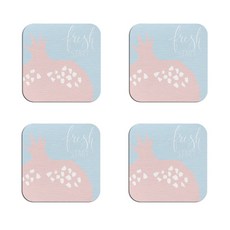 可愛簡約矽藻土杯墊 B38 4入, 款式11, 4個