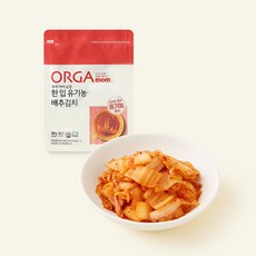 올가 유기가공식품 인증 한 입 배추김치, 300g, 1개
