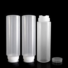 WaLLpo 倒放式醬料瓶 單個, 710ml, 3個