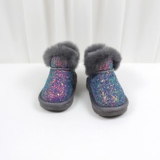 BEBEMARU 兒童極光亮片靴 9774