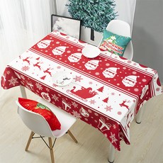 Maket Gamseong 聖誕獨特圖案桌布, W 170cm x H 110cm, 雪橇