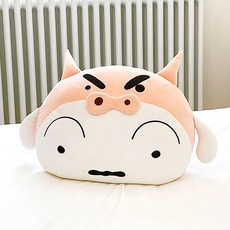 짱구 모찌얼굴쿠션 부리부리 대마왕 흰둥이, 화이트 외