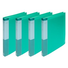 ECO Chungwoon PP透明文件夾 A4 20頁, 綠色, 4個