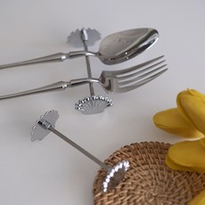 維納斯不鏽鋼筷匙架, 銀色, 2個