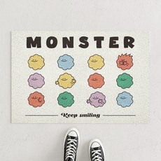 THE ZAKKA 角色PVC防滑線圈地墊, 怪獸