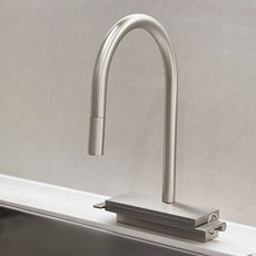 루미노바 거위목 폭포수 싱크대 수전 LV18000, 1개