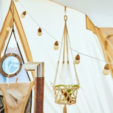 Hello Dot 電池型球型燈泡串 30顆+遙控器+收納袋, 香草白