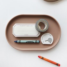 ade.l Ellipse 矽膠托盤, 磚紅色