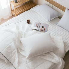 DECO LUV. 夏季涼爽飯店雪波紋薄被+薄墊+枕套組
