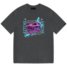 HX 남성용 오버핏 박스핏 빅사이즈 반팔 티셔츠 HX1050