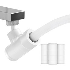 해피달링 시그니처 세면대 수도꼭지 + 필터 3p 세트 소프트화이트, 1세트