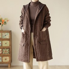 포플러앤씨 여성용 페리 롱 누빔 점퍼 P24WJP100930