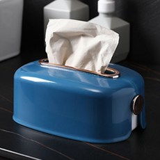 JCP 家居裝飾深色面紙盒, 藍色