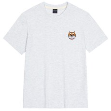 옥스타 남녀공용 시바패치 통기성 반팔티 7TS034