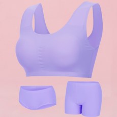 The Creamy 無縫服貼U型內衣+內褲 2入組