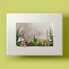 morningscent 아티클 플라워 조화 액자, 05 유칼립투스 튤립, 1개